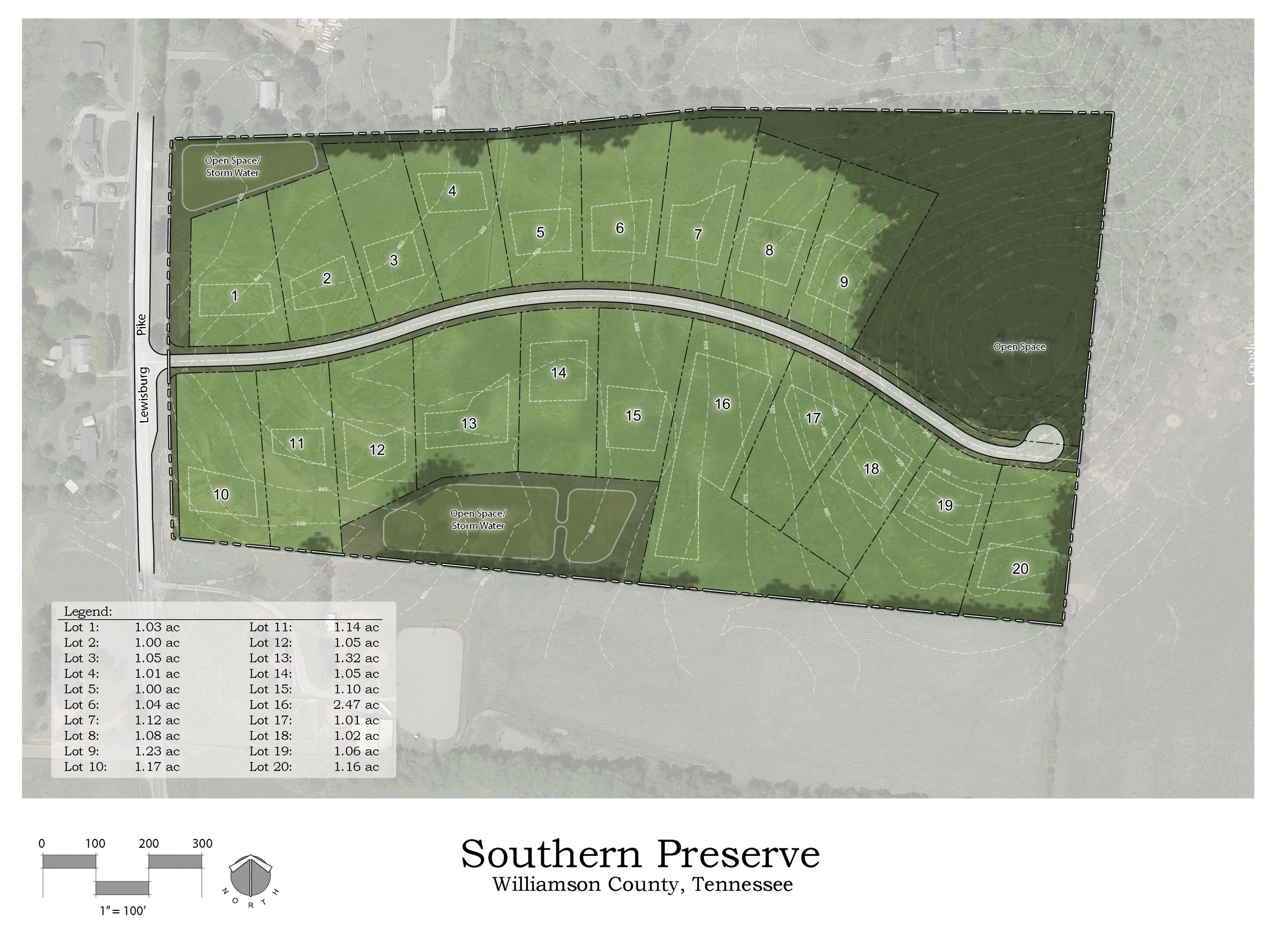 Site rendering of Southern Preserve by Jason Goddard