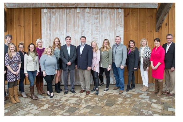 The House for Hope design team and builders, pictured left to right: are: Jamin and Ashley Mills, The Handmade Home; Colleen Locke, Trot Home; Gina Julian, of Gina Julian; Meg Kelly, Pencil and Paper, Co.; KariAnne Wood, Thistlewood Farm; Julie Couch, Julie Couch Interiors; James Carbine and Daryl Walny, Carbine & Associates; Kara Blalock, Lauren Blalock, ReFresh Home; Chad James, Chad James Group; Lori Paranjape, Redo Home & Design; Rhoda Vickers, Southern Hospitality; Angie Forte and Jerome Farris, Peddler Interiors. Not pictured, Lucy Farmer, Lucy’s Inspired and Kristie Barnett, The Decorologist. (Photo by Geinger Hill, Forest Home Media)