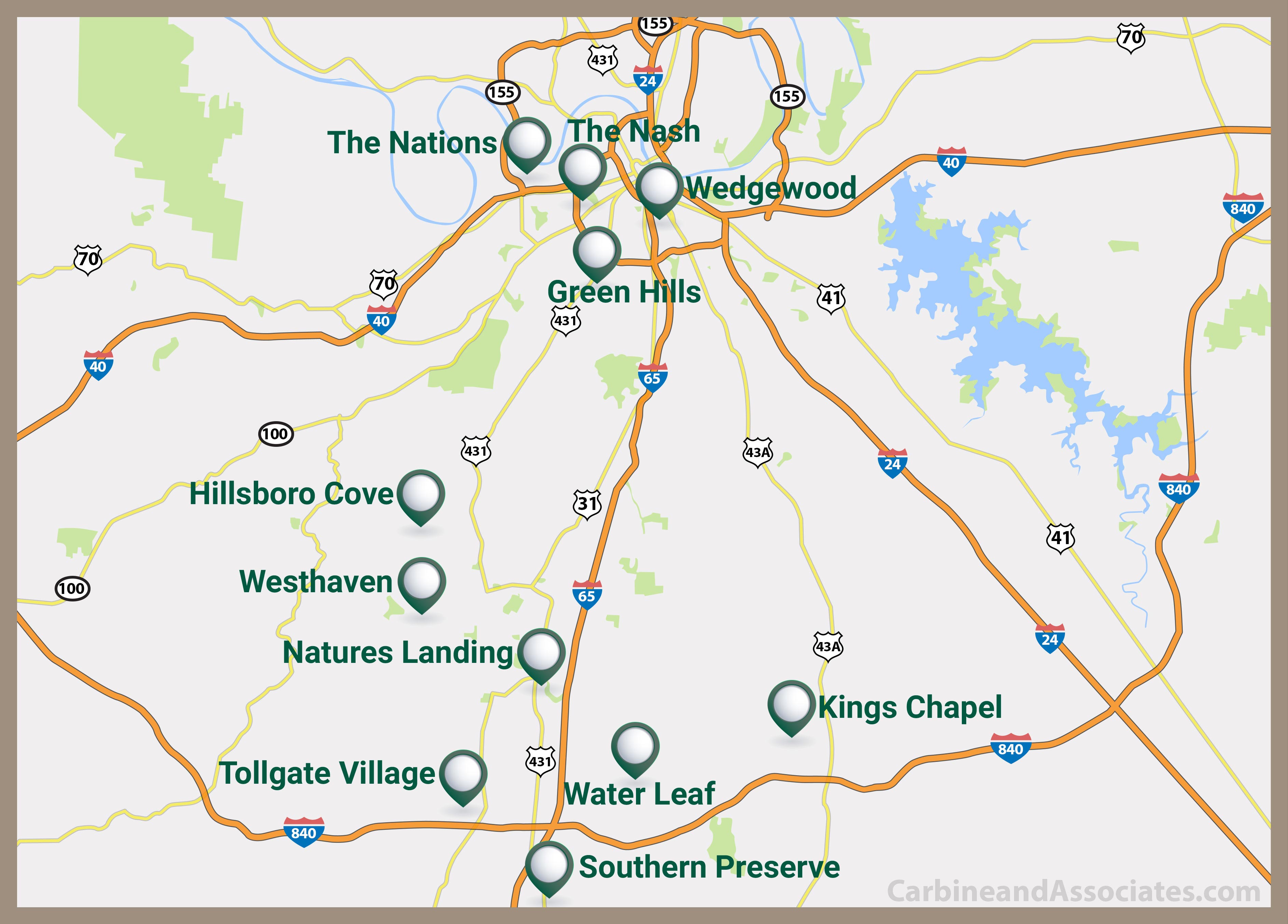 Nashville Community Map