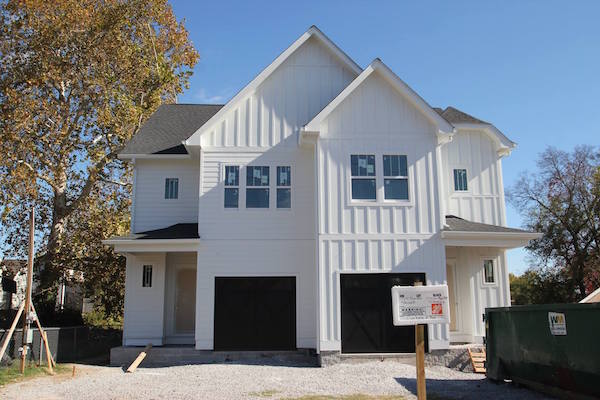infill homes meeting housing demand, WeHo Duplex Exterior, Martin Street Nashville, TN, Carbine & Associates