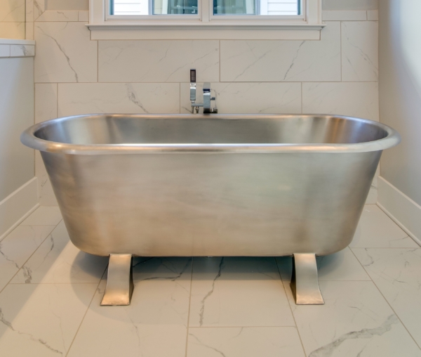 8 Inspiring Building Ideas, Stainless Steel Soaking Tub, Carbine And Associates